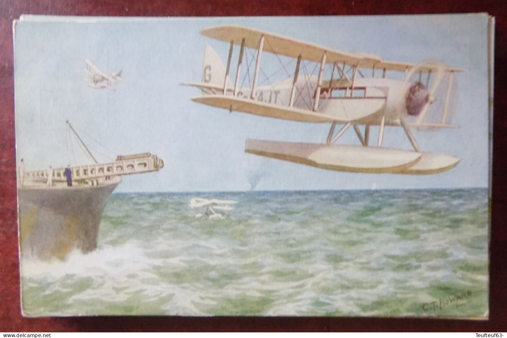 Cpa D.H. Seaplane  - Ill. Howard - 1919-1938: Entre Guerres