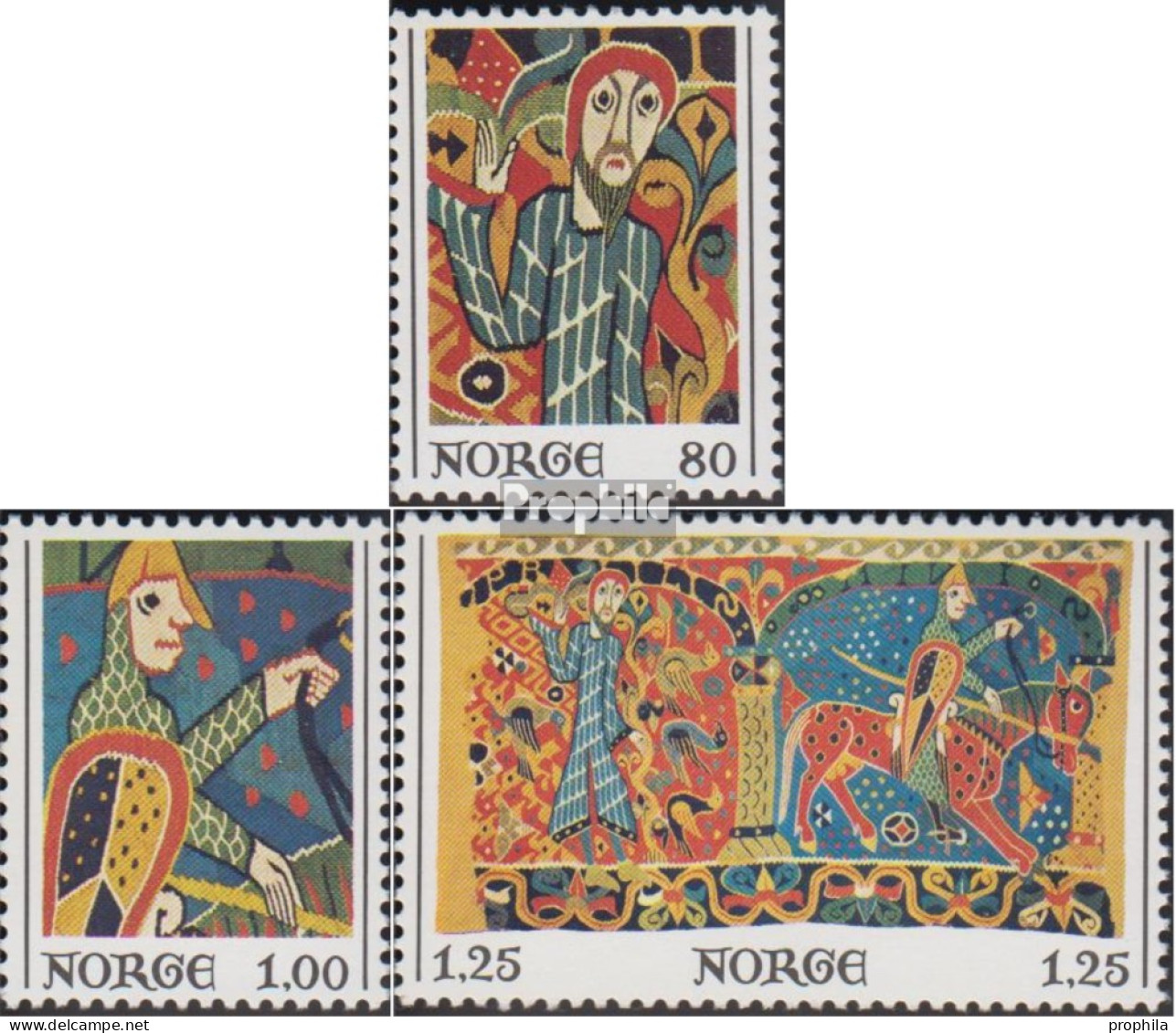 Norwegen 734-736 (kompl.Ausg.) Postfrisch 1976 Weihnachten - Neufs