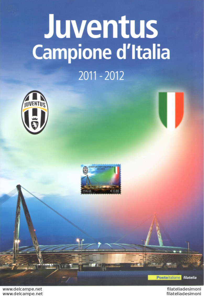 2012 Italia - Repubblica, Folder - Juventus Campione D'Italia 2011-12 - MNH** - Presentation Packs