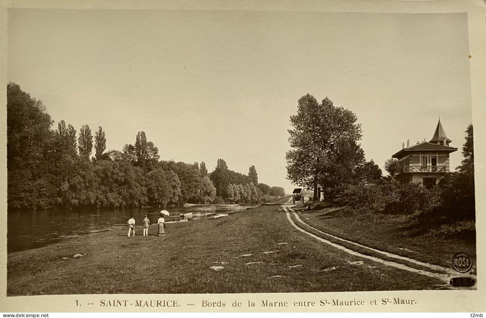 CPSM (Val De Marne) SAINT MAURICE. Bords De La Marne Entre St Maurice Et St Maur - Saint Maurice