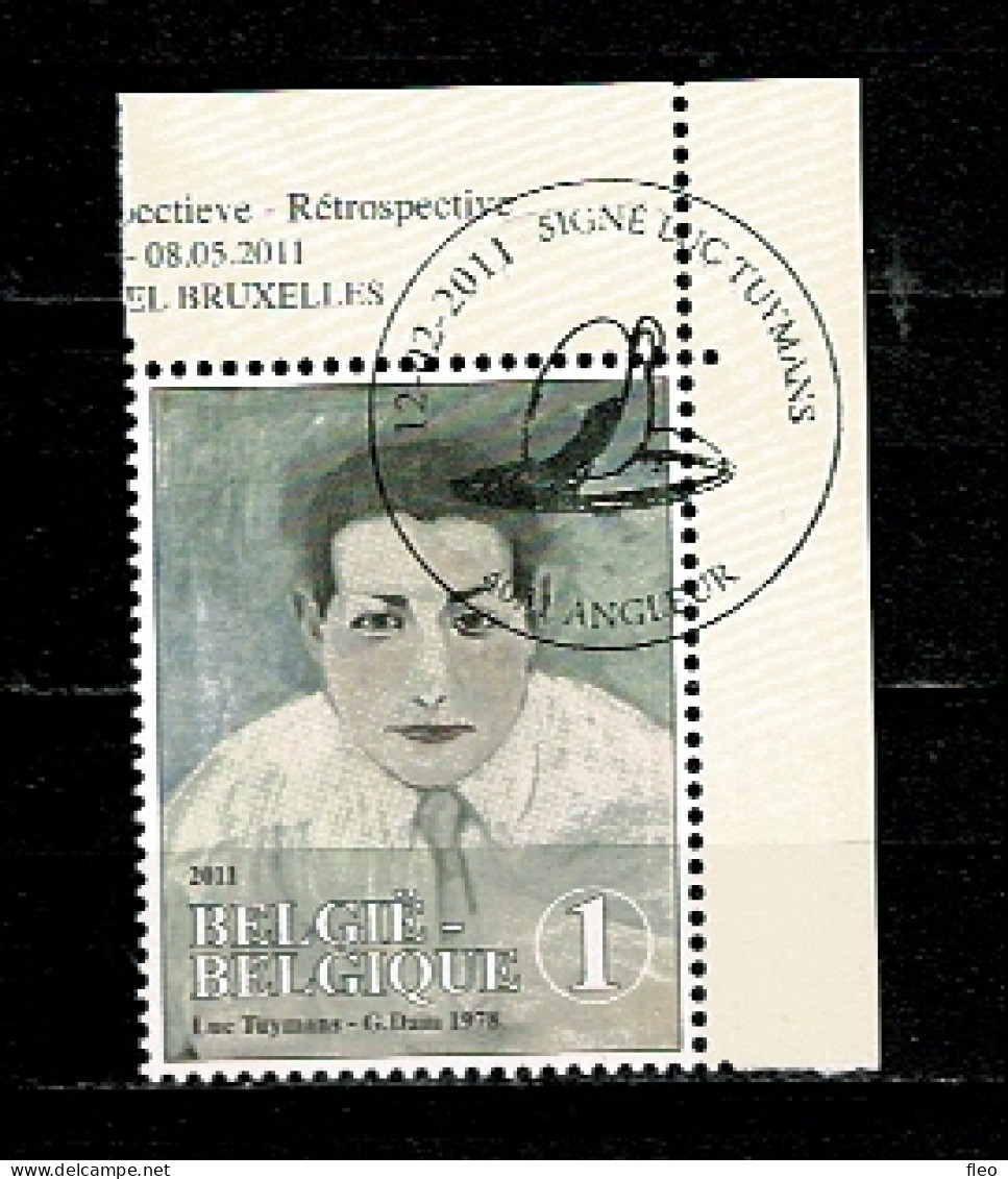 2011 4097 Postfris Met 1édag Stempel : HEEL MOOI ! MNH Avec Cachet 1er Jour "Kunst Art Painting Luc Tuymans .... " - Unused Stamps