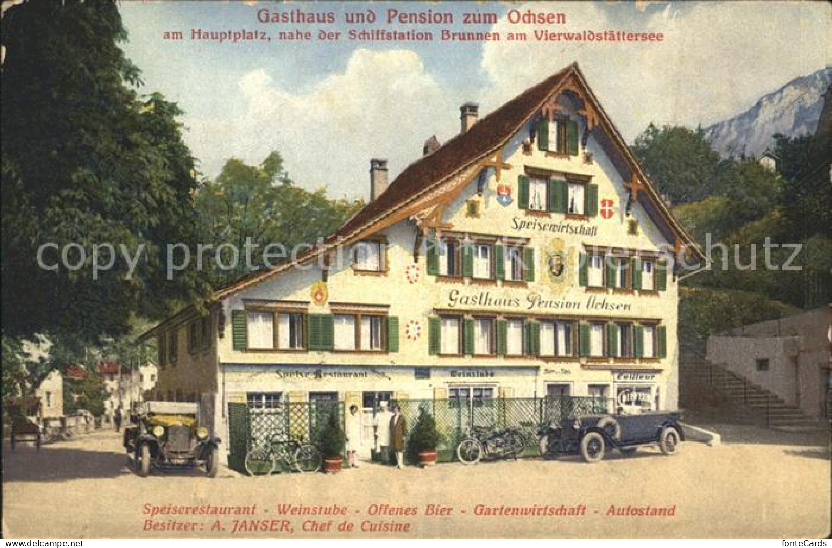 12009999 Brunnen Vierwaldstaettersee SZ Gasthaus Und Pension Zum Ochsen Brunnen  - Other & Unclassified