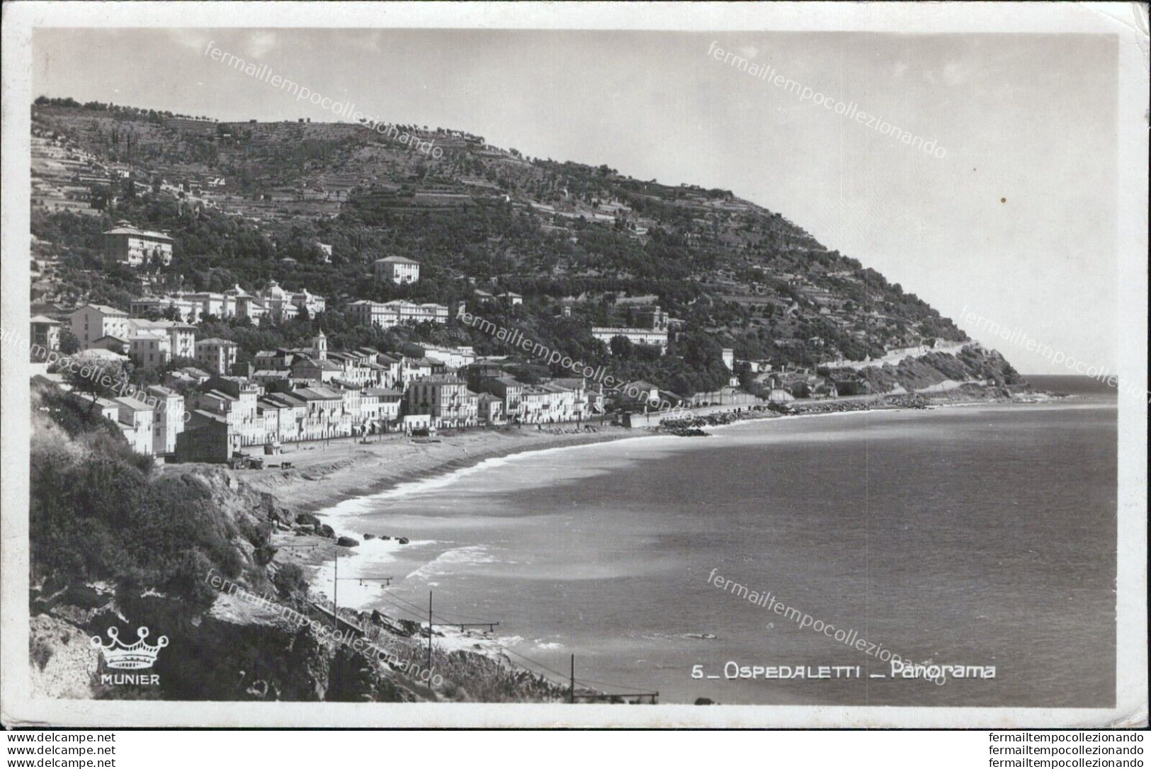 Ar295 Cartolina Ospedaletti Panorama Provincia Di Imperia - Imperia