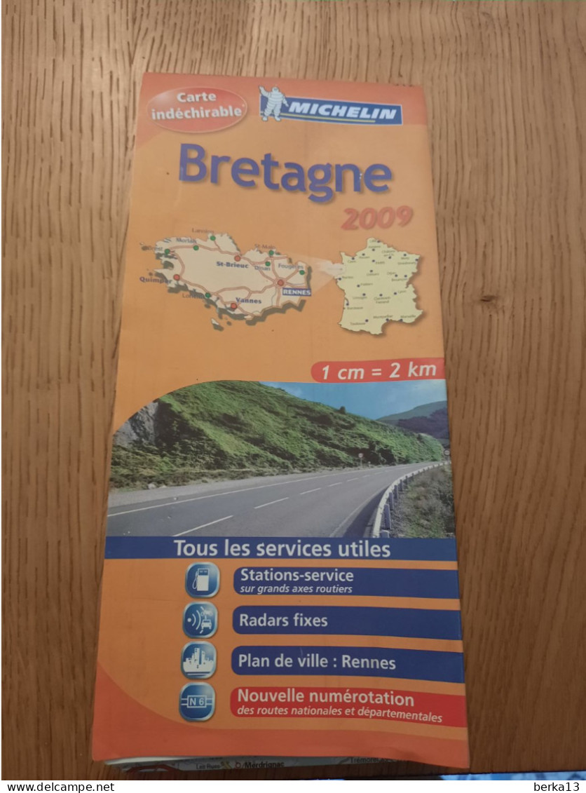 Carte Michelin BRETAGNE 2009 - Strassenkarten