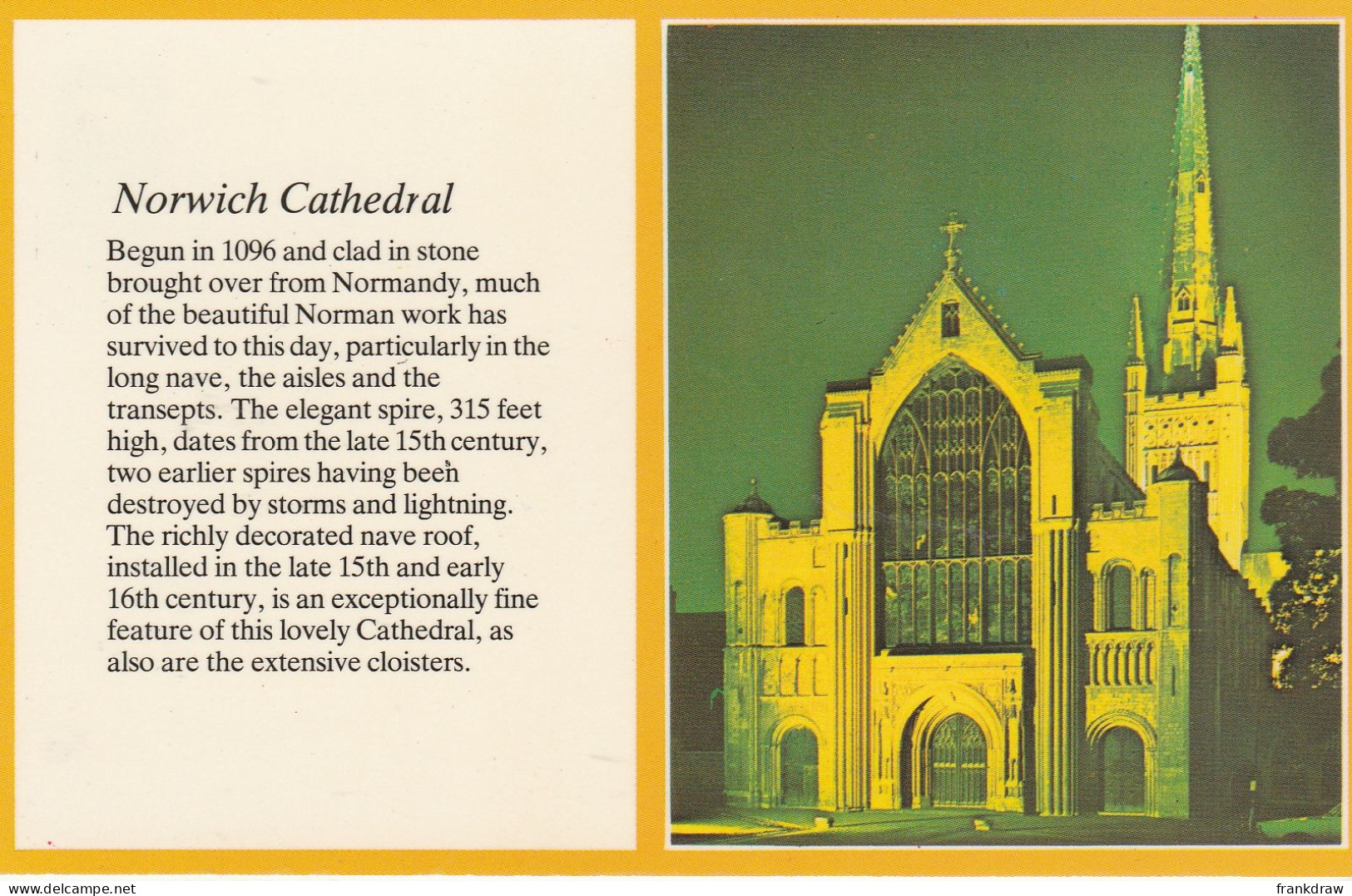 Postcard - Norwich Cathedral - Card No.plx13785 - Very Good - Non Classés