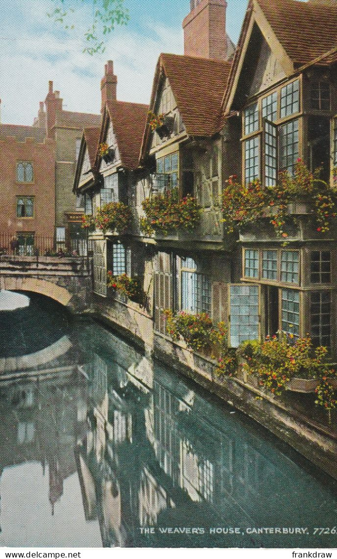 Postcard - The Weavers House, Canterbury - Card No77263 - Very Good - Sin Clasificación