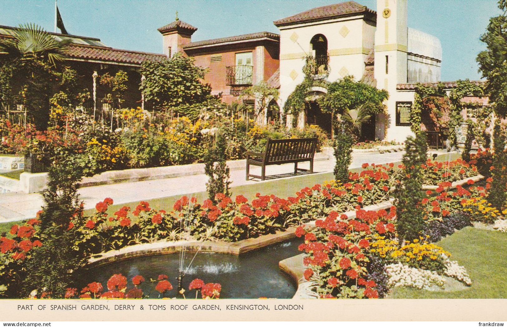Postcard - Kensington, London - Derry And Tom's Roof Garden - Spanish Garden - No Card No - Very Good - Unclassified