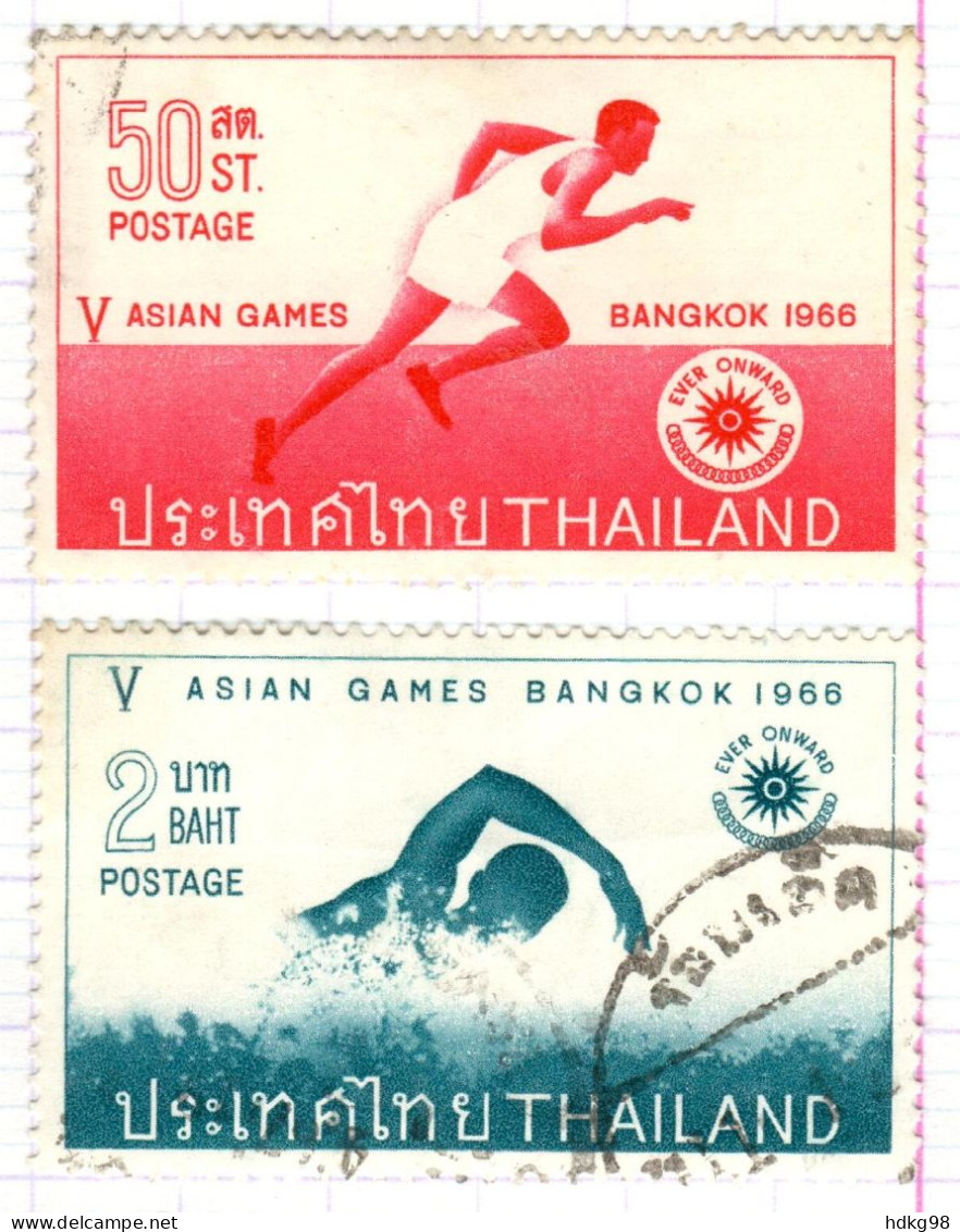 T+ Thailand 1966 Mi 460 463 Sportwettkämpfe - Thaïlande