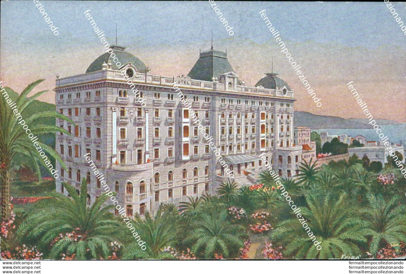 Bq224 Cartolina Sanremo Hotel Savoy  Imperia - Imperia