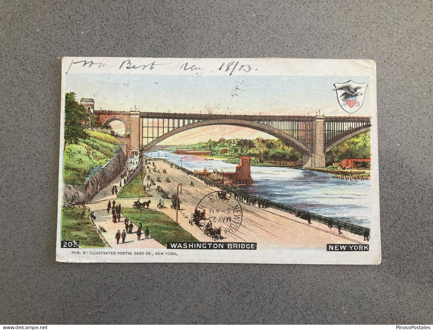 Washington Bridge New York Carte Postale Postcard - Autres & Non Classés