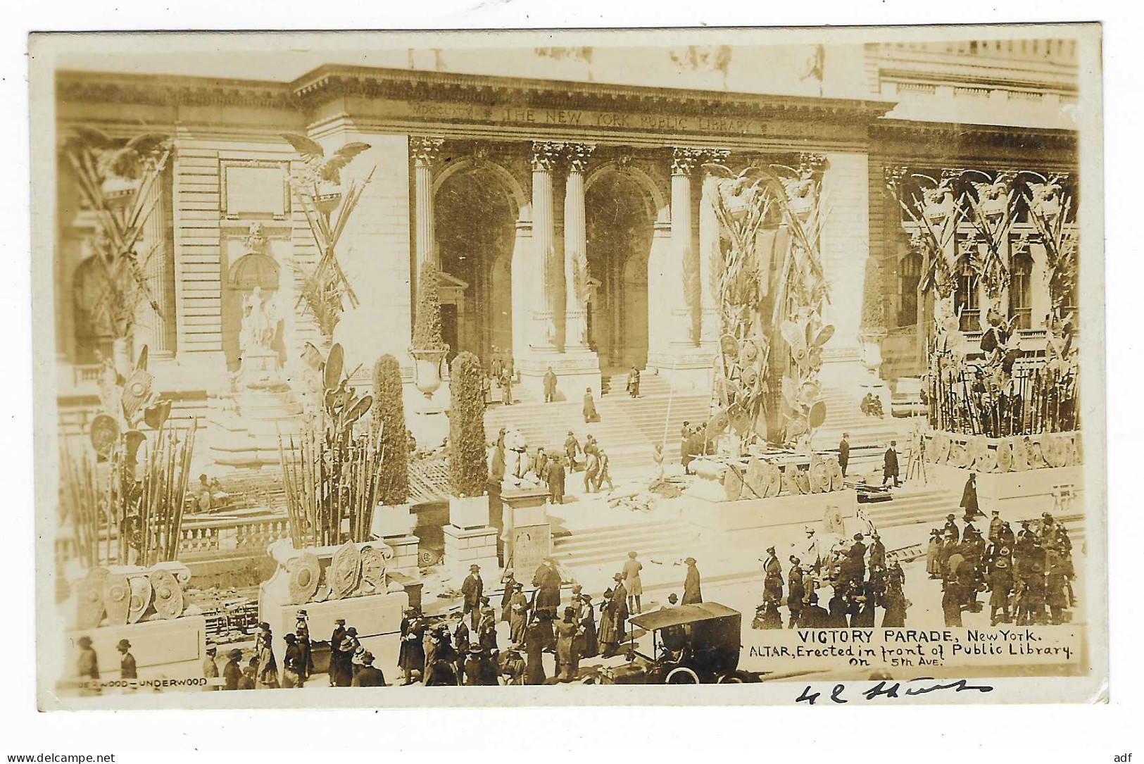 CPA VICTORY PARADE, NEW YORK, ALTAR, ERECTED IN FRONT OF PUBLIC LIBRARY, USA - Other & Unclassified