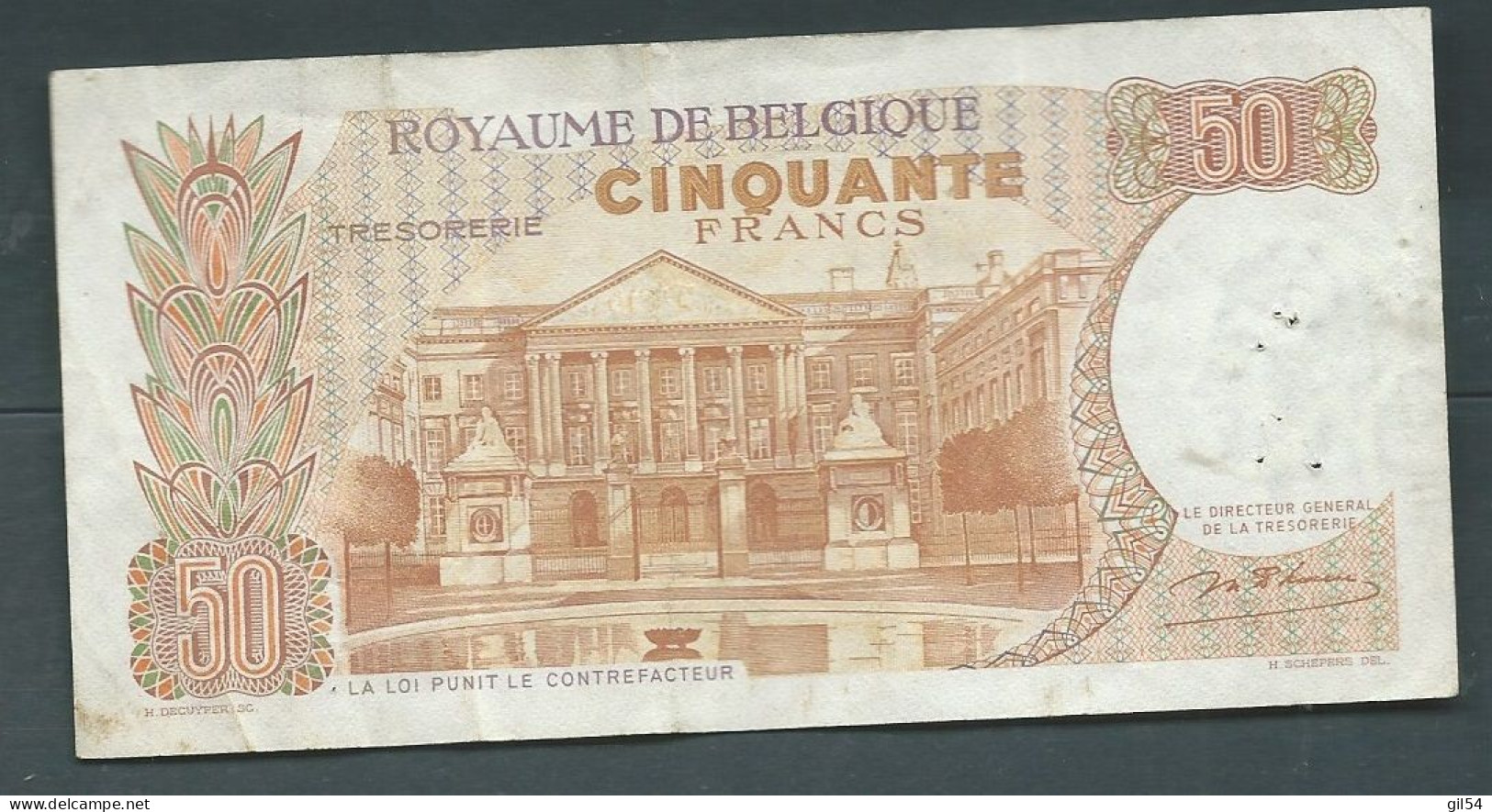 Belgique - 50 Francs Type 1966 Trésorerie - 387V5086  --  Laura14324 - 50 Francs