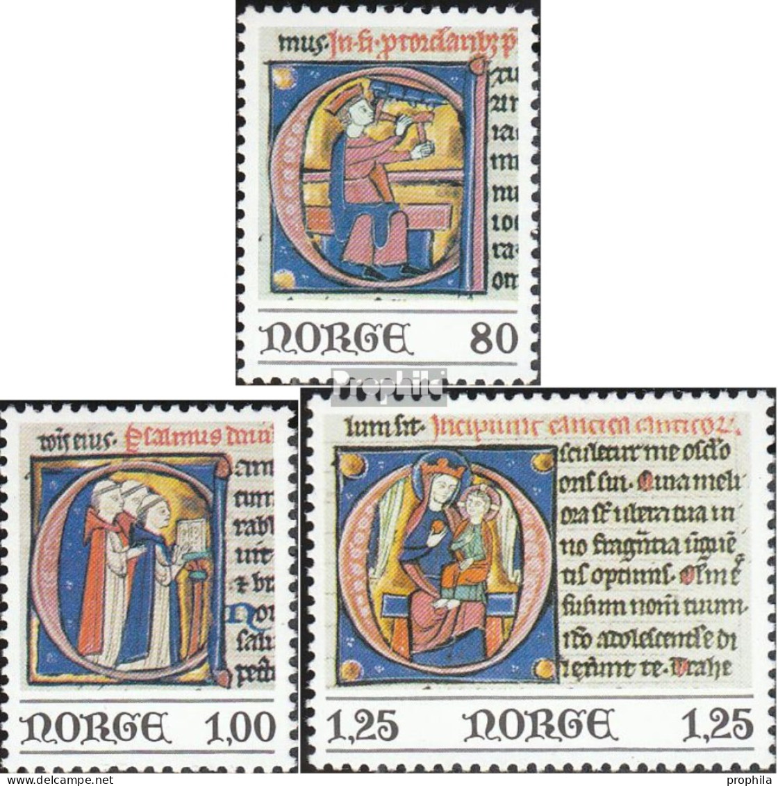 Norwegen 755-757 (kompl.Ausg.) Postfrisch 1977 Weihnachten - Unused Stamps