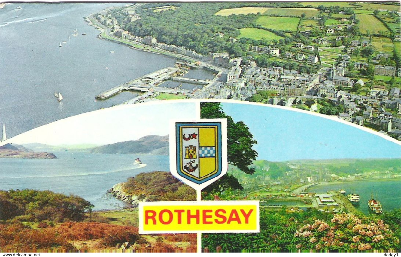 SCENES FROM ROTHESAY, SCOTLAND. Circa 1978 USED POSTCARD My8 - Bute