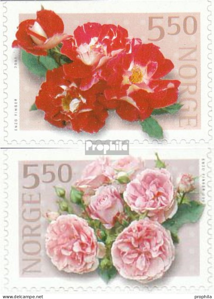 Norwegen 1392Do-1393Do (kompl.Ausg.) Postfrisch 2001 Rosen - Ungebraucht