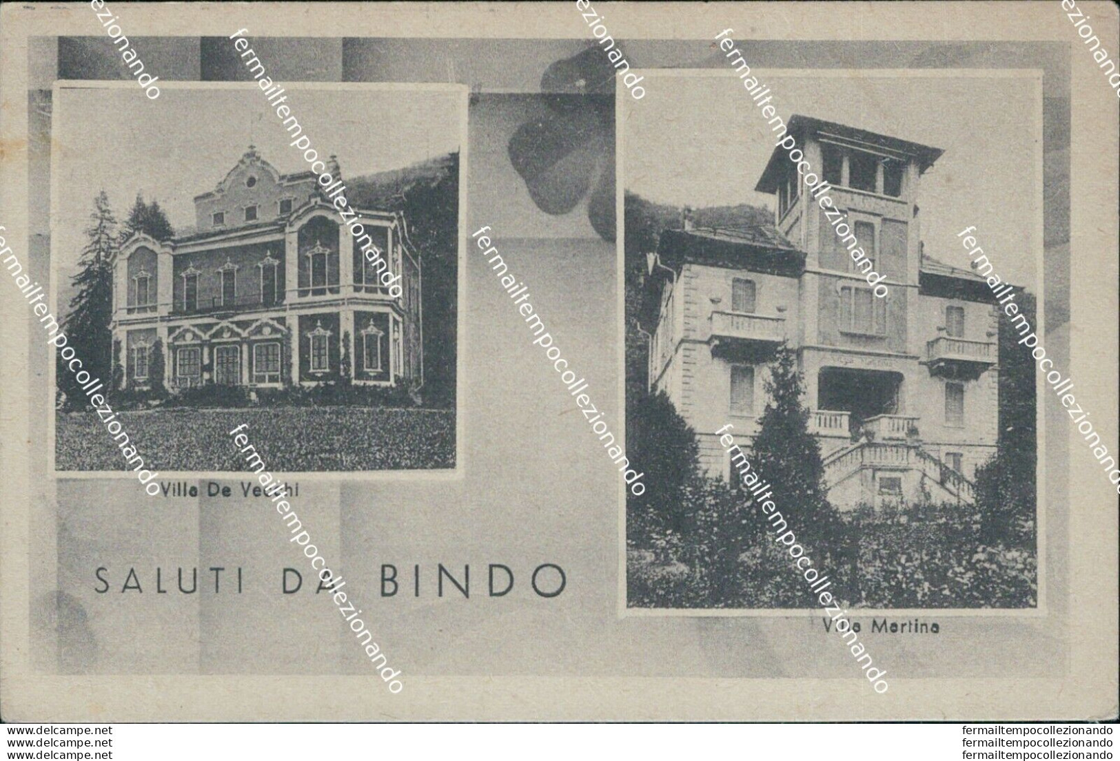 Bt40 Cartolina Saluti Da Bindo Provincia Di Lecco Lombardia - Lecco