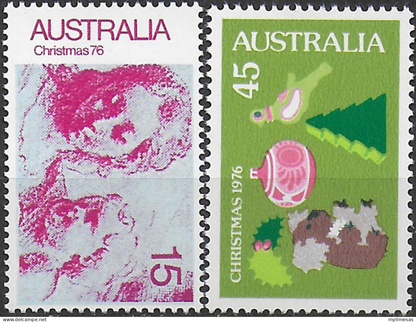 1976 Australia Christmas 2v. MNH SG. N. 635/36 - Other & Unclassified