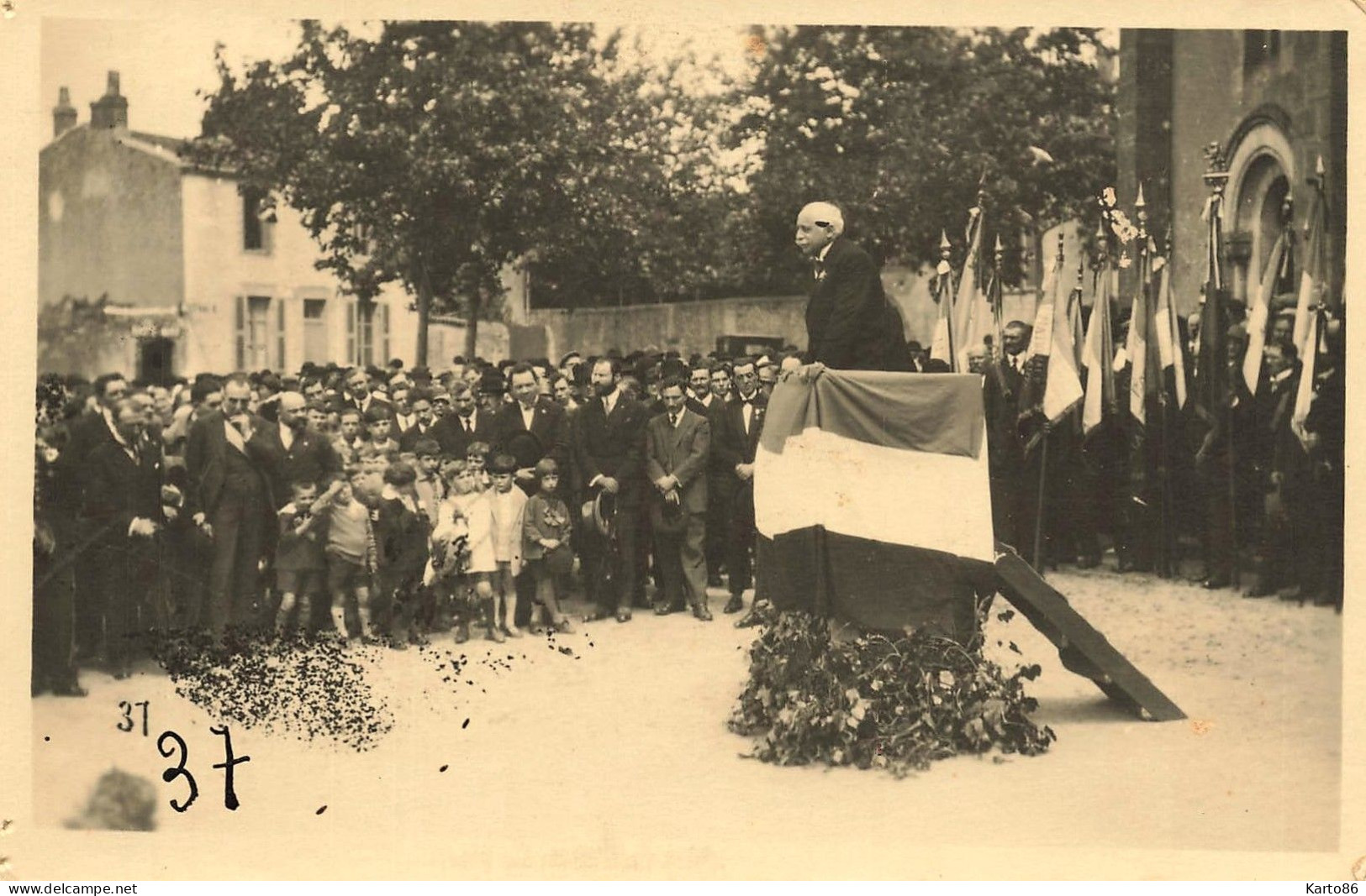 clisson * RARE 23 cartes photos * sapeurs pompiers , sociétés gymnastique , cérémonie , religieux mort , discours