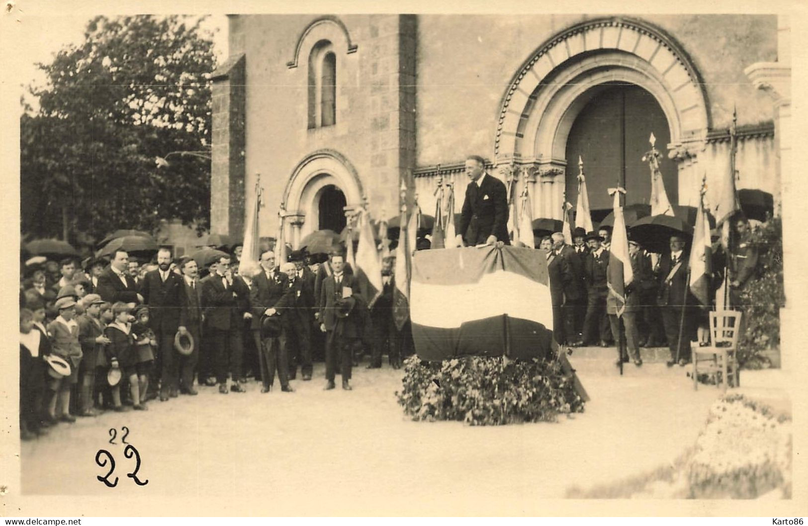 clisson * RARE 23 cartes photos * sapeurs pompiers , sociétés gymnastique , cérémonie , religieux mort , discours