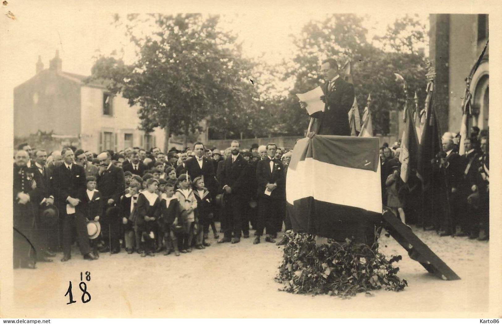 clisson * RARE 23 cartes photos * sapeurs pompiers , sociétés gymnastique , cérémonie , religieux mort , discours