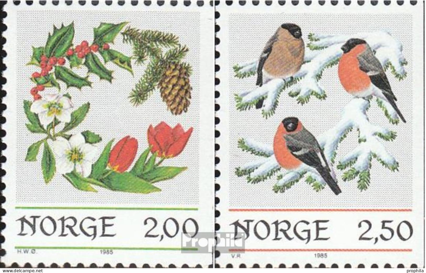 Norwegen 938Dr-939Dr (kompl.Ausg.) Postfrisch 1985 Weihnachten - Ongebruikt
