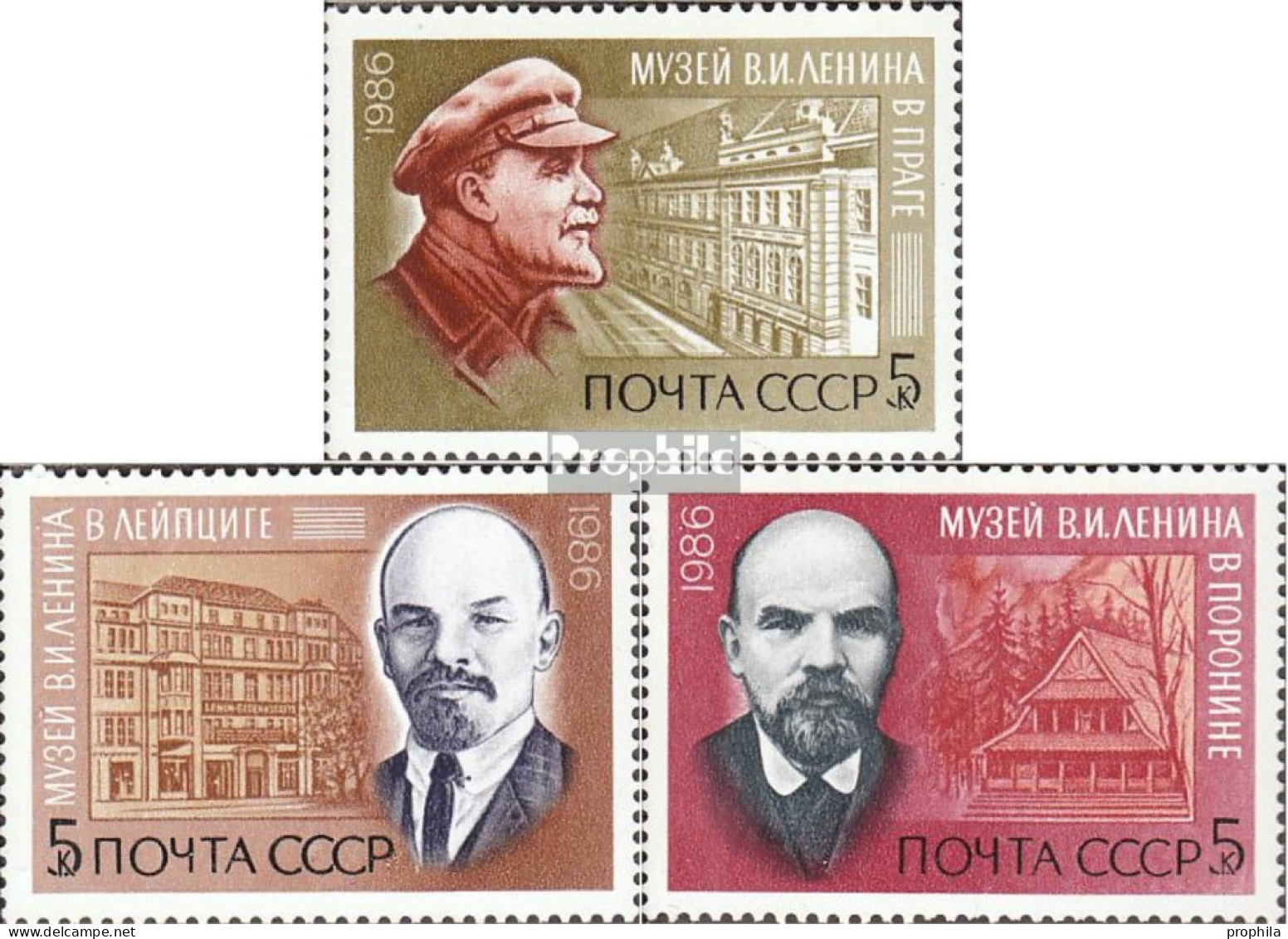 Sowjetunion 5597-5599 (kompl.Ausg.) Postfrisch 1986 Wladimir Lenin - Unused Stamps