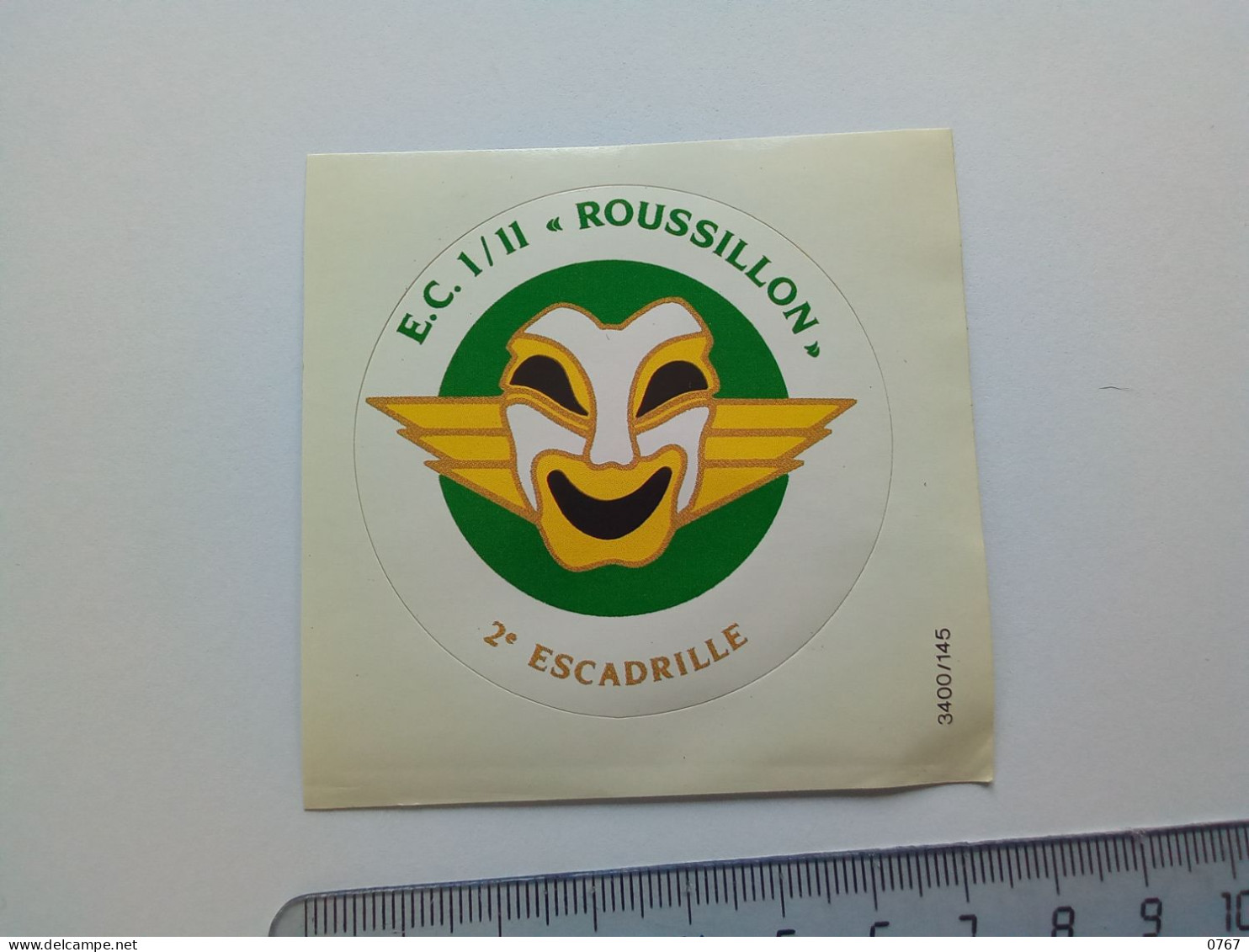 Autocollant Sticker  Collection Militaire Militaria Insigne Avion Aviation 2 Eme Escadrille Roussillon (bazarcollect28) - Autocollants