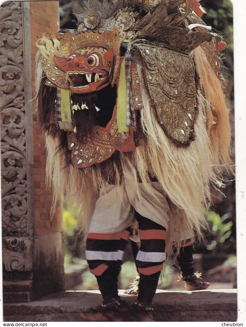 INDONESIE. JAKARTA (ENVOYE DE). " THE BARONG IS THE MYTHICAL CREATURE  ".ANNEE 1985 + TEXTE + TIMBRES. FORMAT 17x12 Cm - Indonesia