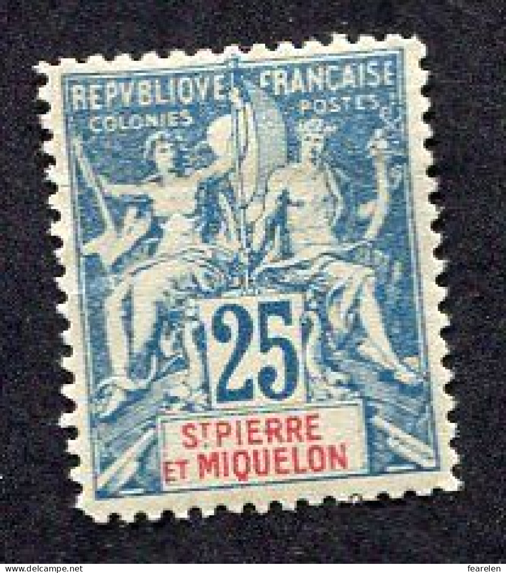 Colonie Française, Sainte-Pierre-et-Miquelon N°75* ; Faux Fournier - Nuevos