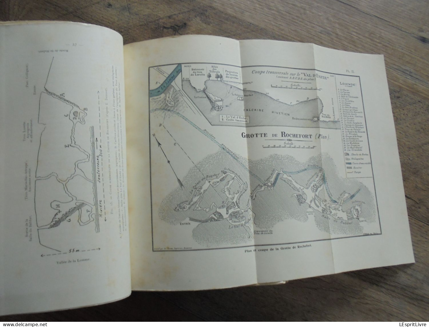 LES CAVERNES ET RIVIERES SOUTERRAINES DE BELGIQUE 2 Tomes 1910 Régionalisme Spéléologie Grotte Caverne Rivière