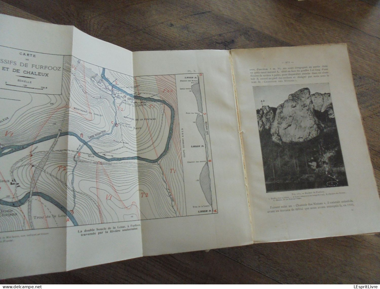 LES CAVERNES ET RIVIERES SOUTERRAINES DE BELGIQUE 2 Tomes 1910 Régionalisme Spéléologie Grotte Caverne Rivière