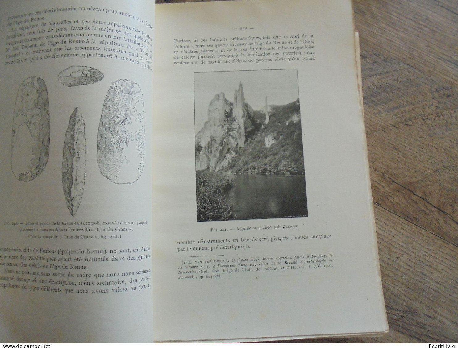 LES CAVERNES ET RIVIERES SOUTERRAINES DE BELGIQUE 2 Tomes 1910 Régionalisme Spéléologie Grotte Caverne Rivière