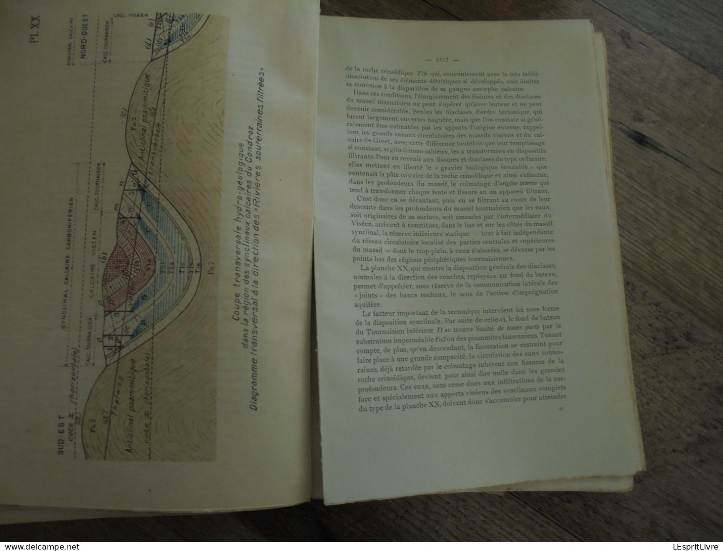 LES CAVERNES ET RIVIERES SOUTERRAINES DE BELGIQUE 2 Tomes 1910 Régionalisme Spéléologie Grotte Caverne Rivière