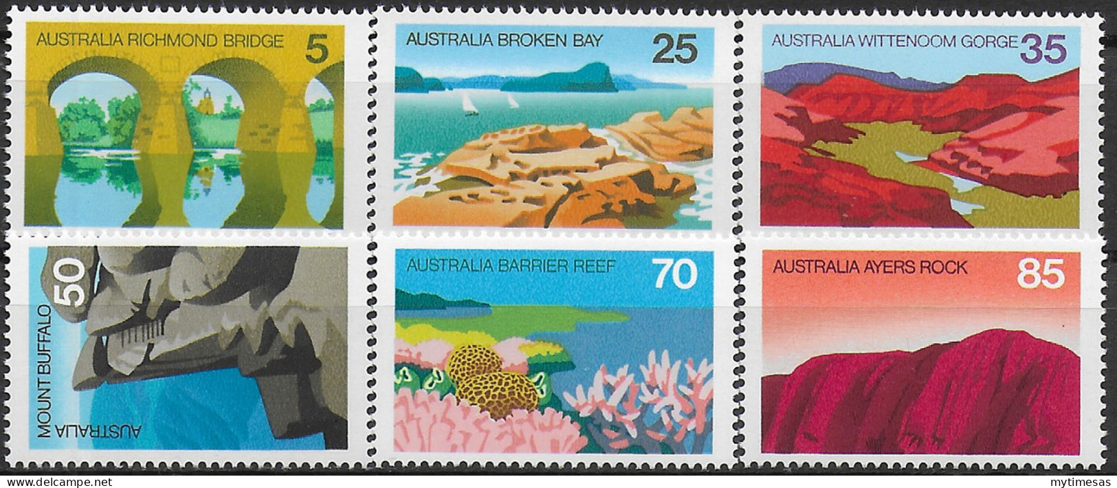 1976 Australia Australian Scenes 6v. MNH SG. N. 627/32 - Autres & Non Classés