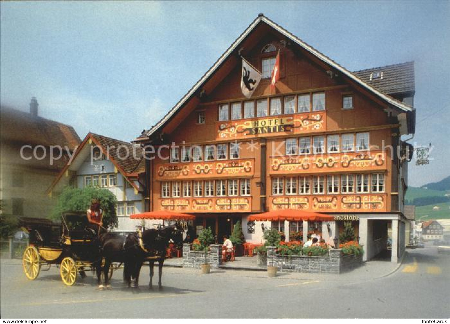 12004449 Appenzell IR Romantik Hotel Saentis Pferdekutsche Appenzell - Sonstige & Ohne Zuordnung