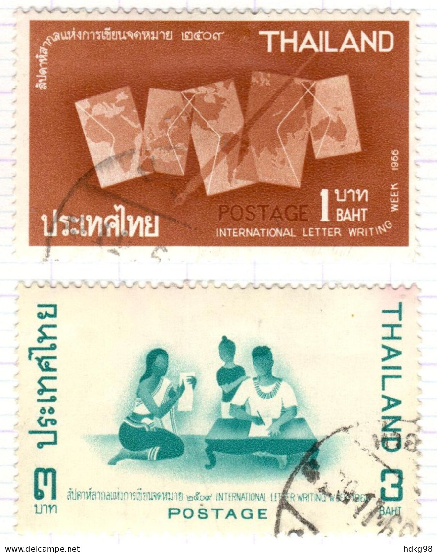 T+ Thailand 1966 Mi 469 471 Briefwoche - Thailand
