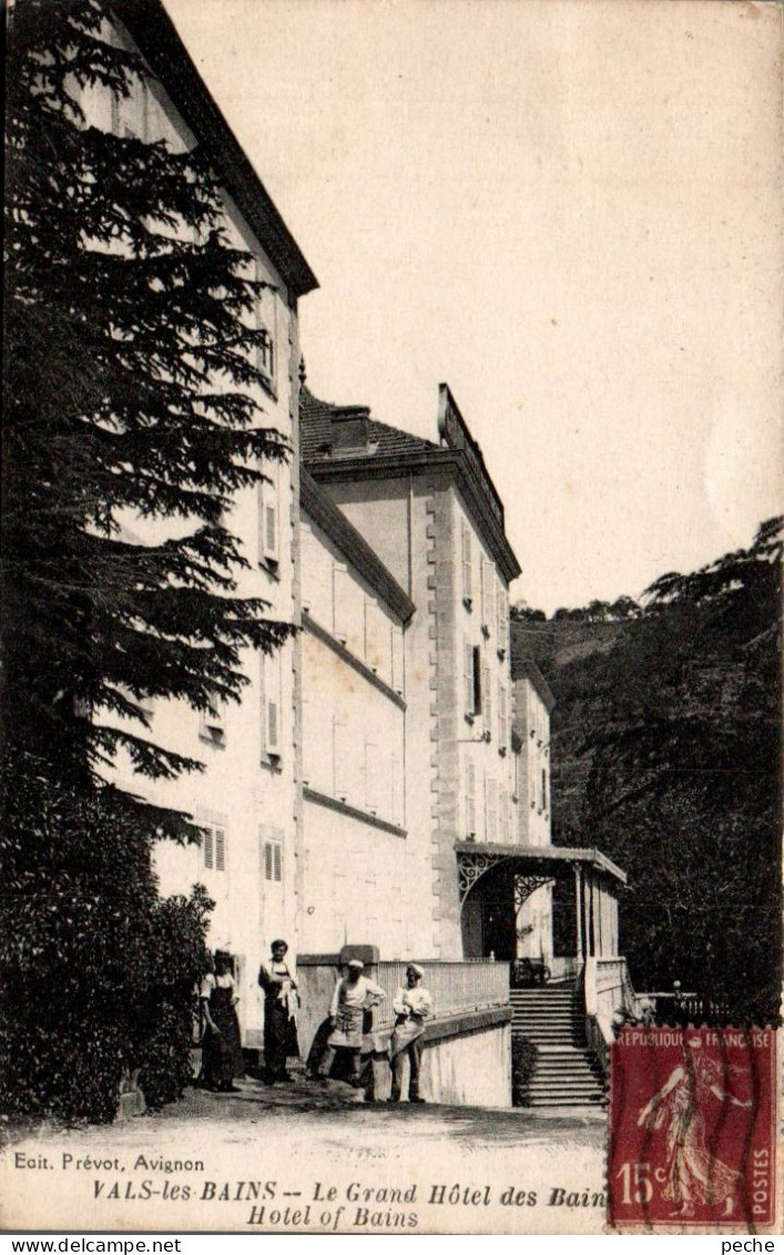 N°2737 W -cpa Vals Les Bains -le Grand Hôtel- - Sonstige & Ohne Zuordnung