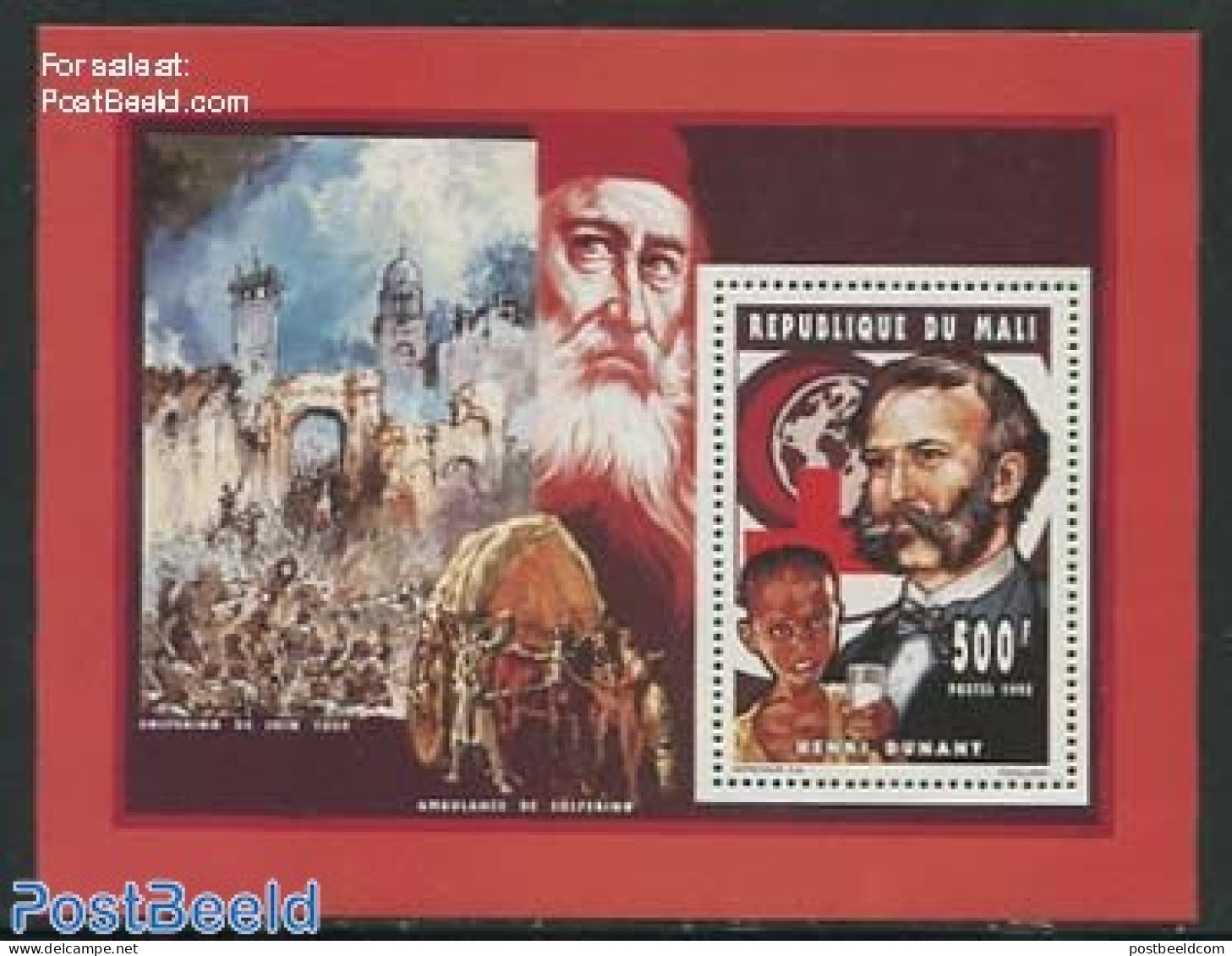 Mali 1995 Henri Dunant S/s, Mint NH, Health - Red Cross - Croix-Rouge