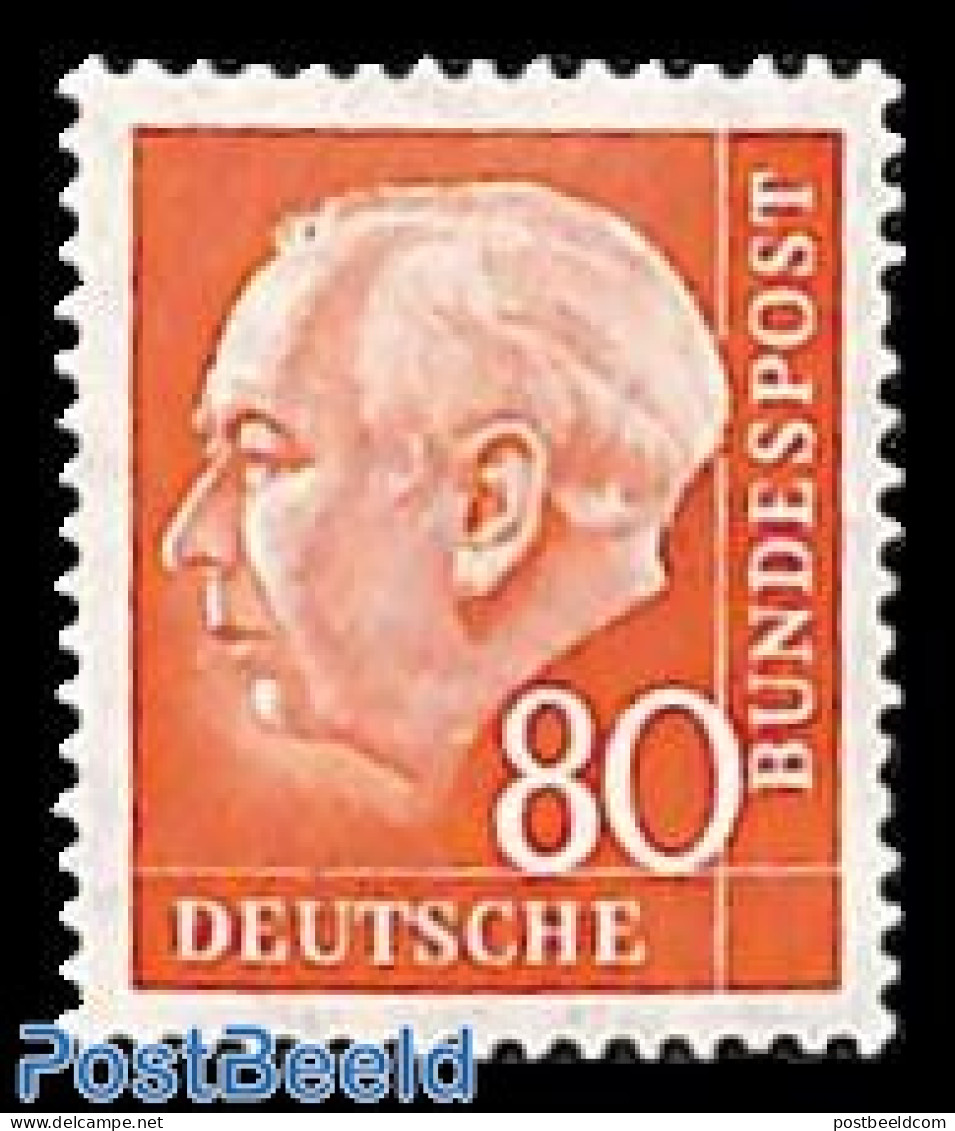 Germany, Federal Republic 1956 80pf, Stamp Out Of Set, Mint NH - Ungebraucht