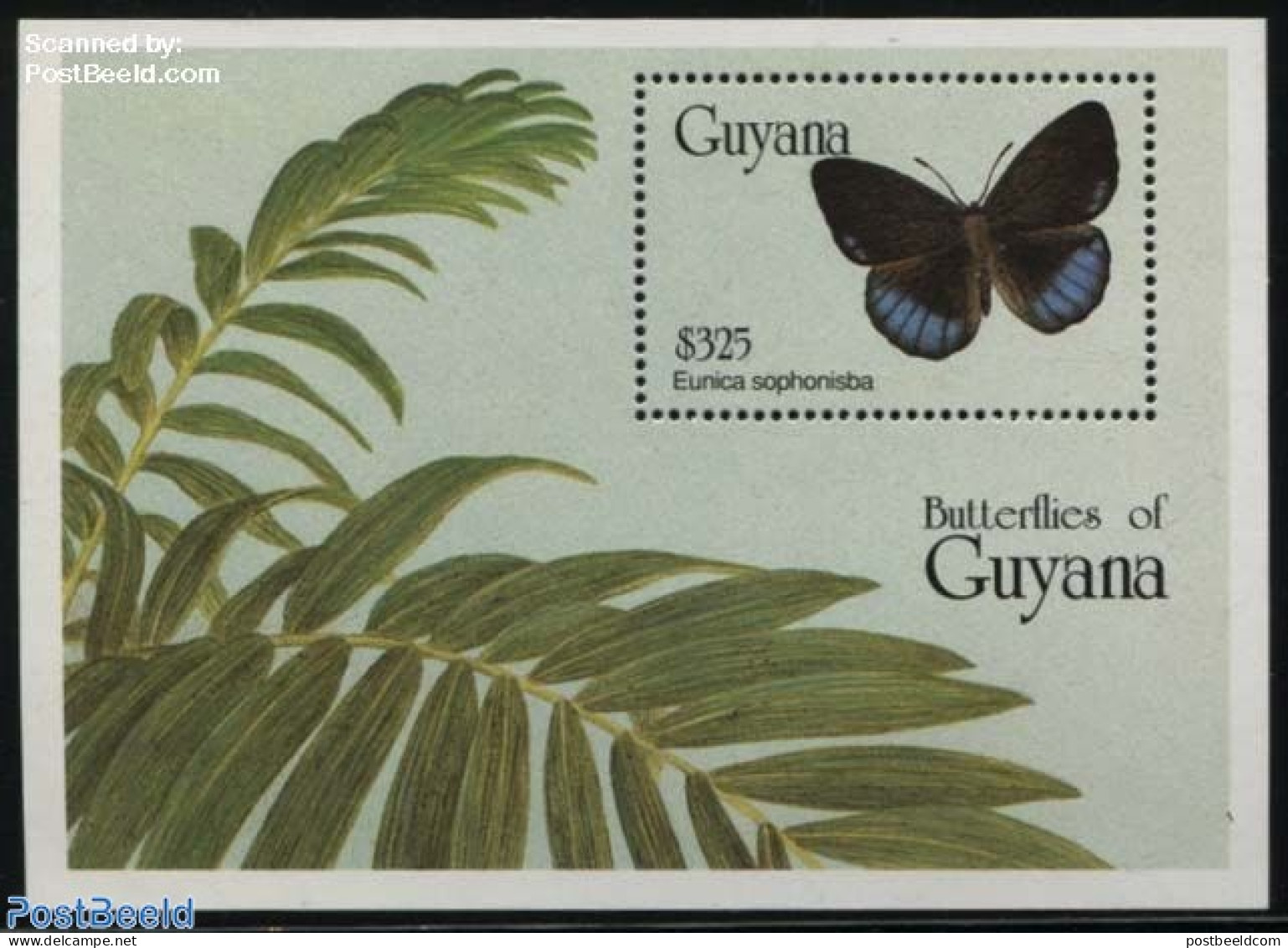 Guyana 1994 Eunica Sophonisba S/s, Mint NH, Nature - Butterflies - Guiana (1966-...)