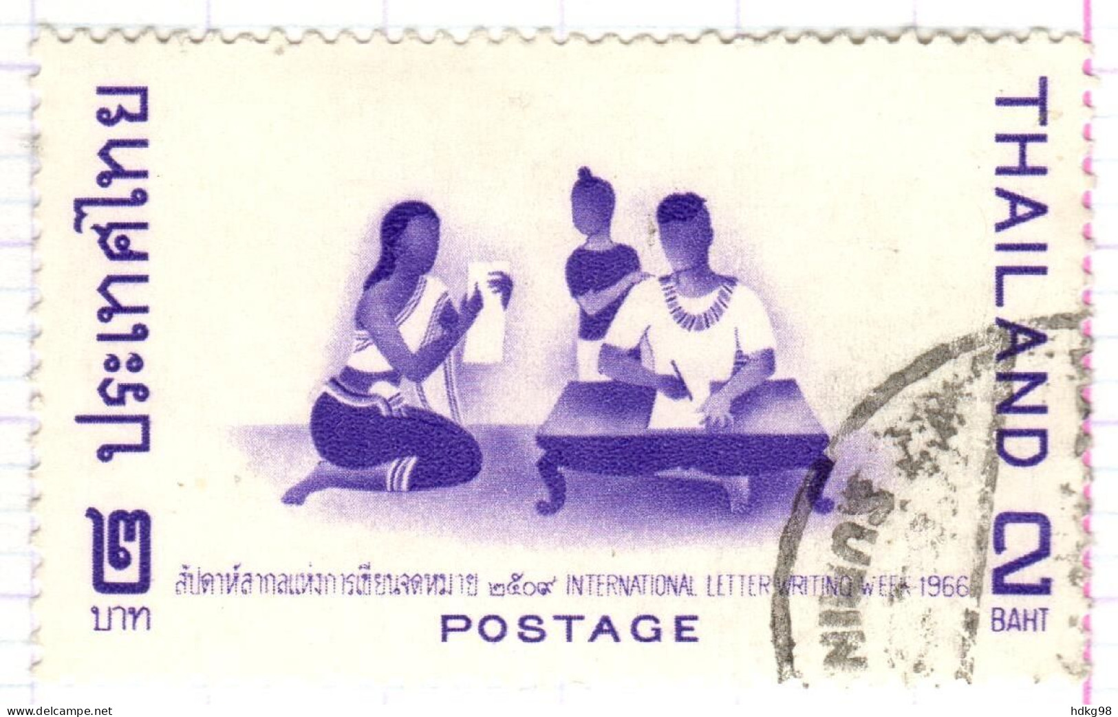 T+ Thailand 1966 Mi 470 Briefwoche - Thaïlande