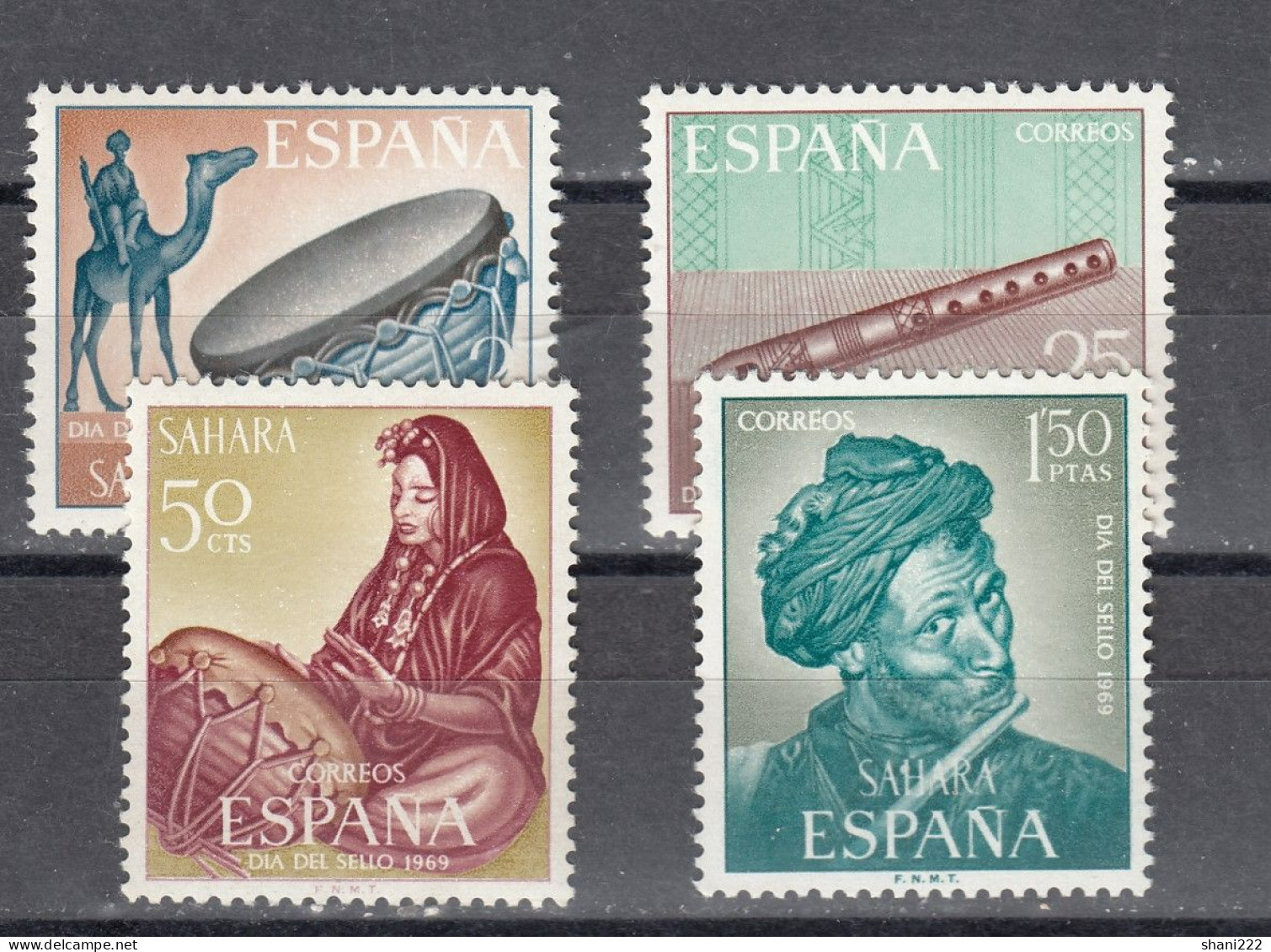 Spanish Sahara 1969 Musical Instruments (e-844) - Spaanse Sahara