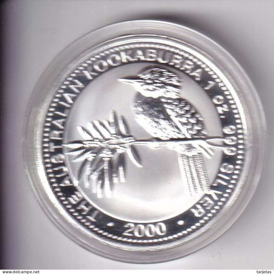 MONEDA DE UNA ONZA DE PLATA DE AUSTRALIA DEL AÑO 2000 DE UN KOOKABURRA (SILVER-ARGENT) - Sonstige & Ohne Zuordnung