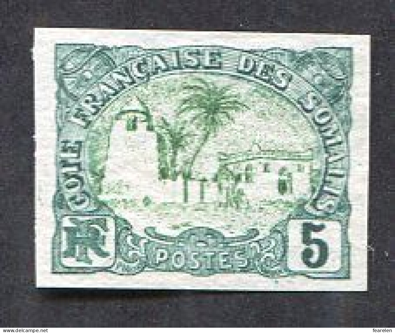 Colonie Française, Cote Des Somalies N°40 Neuf(*) Non Dentelé, Qualité Très Beau - Unused Stamps