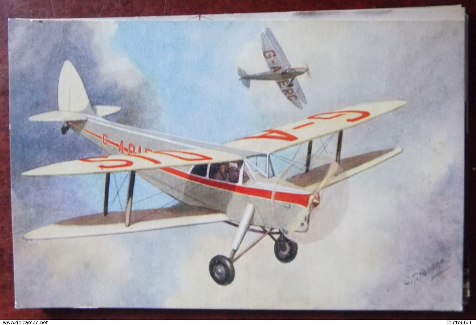Cpa De Havilland " Hornet Moth "  - Ill. Howard - 1919-1938