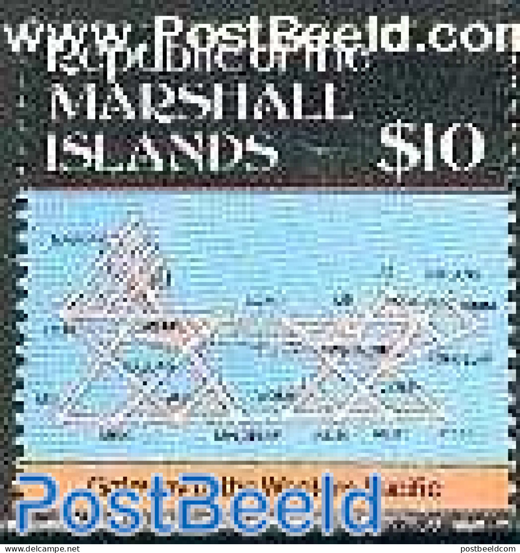 Marshall Islands 1987 Island Map 1v, Mint NH, Various - Maps - Geography