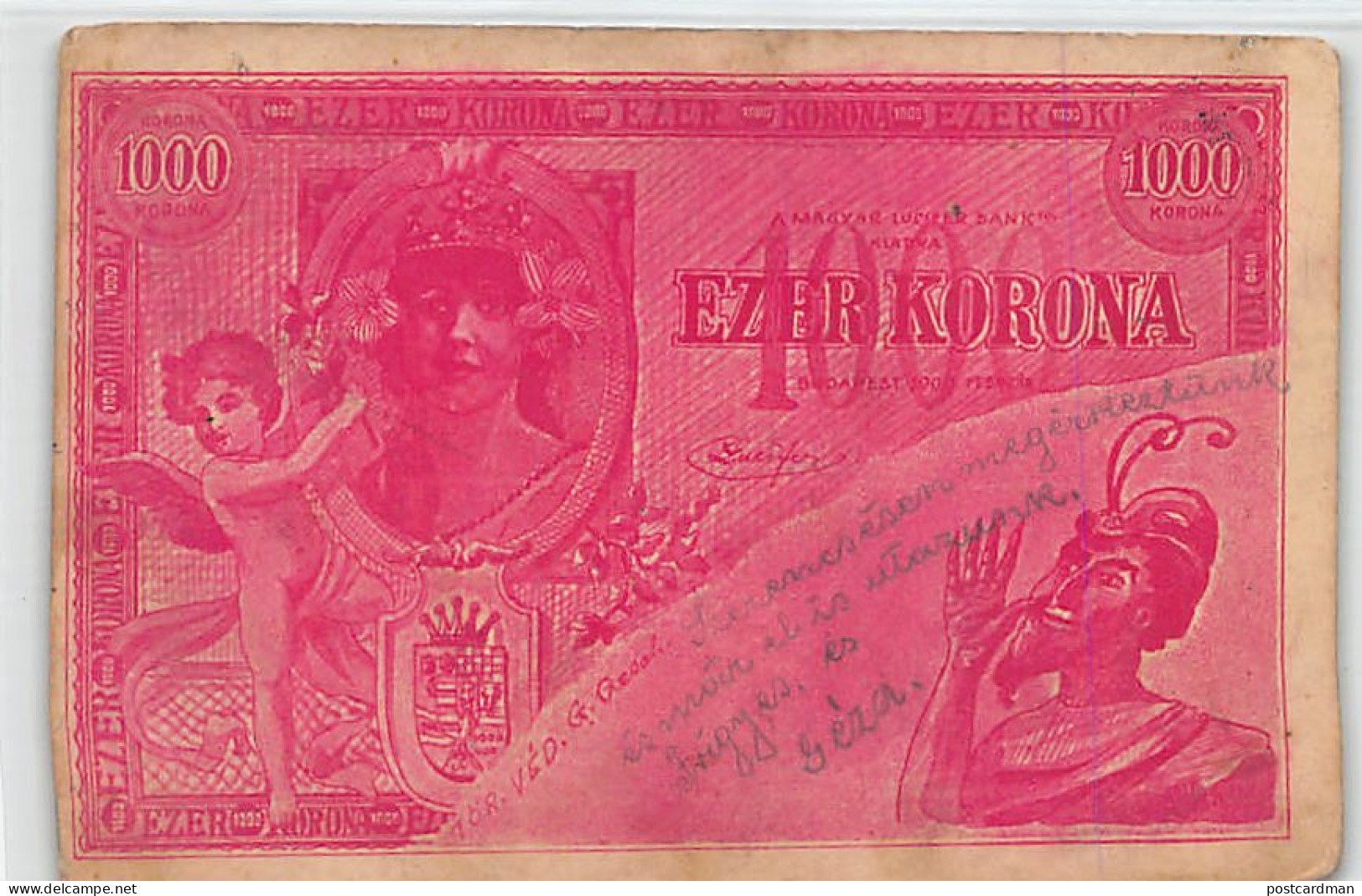 Hungary - 1000 Korona Banknote - SEE SCANS FOR CONDITION - Hungary