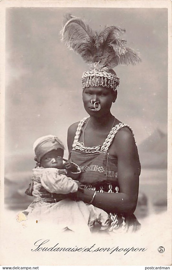Sudan - Sudanese Mother And Her Child - REAL PHOTO - Publ. S.I.P. - Soudan