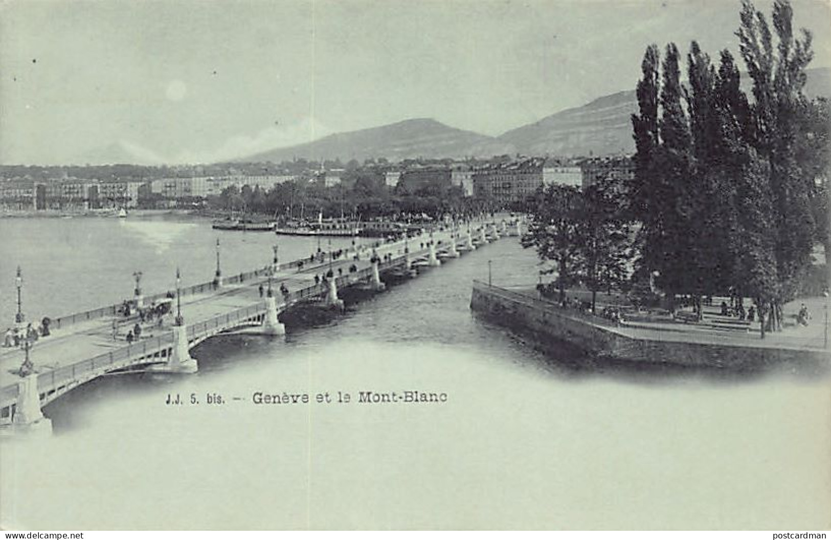 GENÈVE - Genève Et Le Mont-Blanc - Ed. J.J. Jullien 5 Bis - Genève