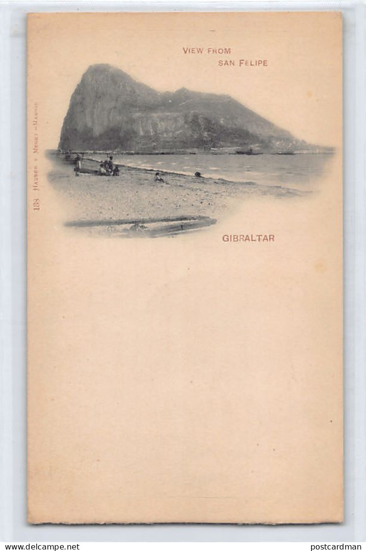 Gibraltar - View From San Felipe - Publ. Hauser Y Menet 138 - Gibraltar